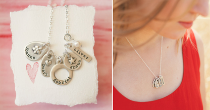 {sterling silver} jumble of charms necklace