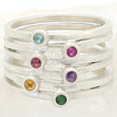 Always Together Birthstone Ring {Sterling Silver}