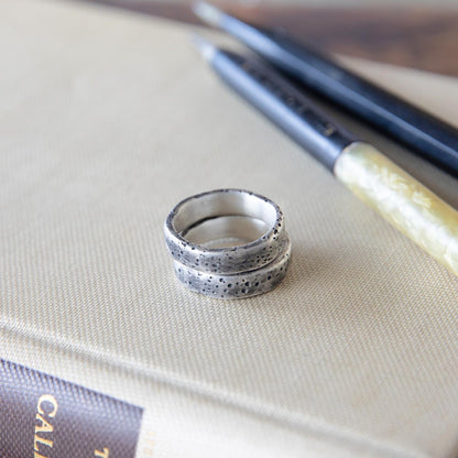 Withstand Stacking Ring [Antiqued Sterling Silver]