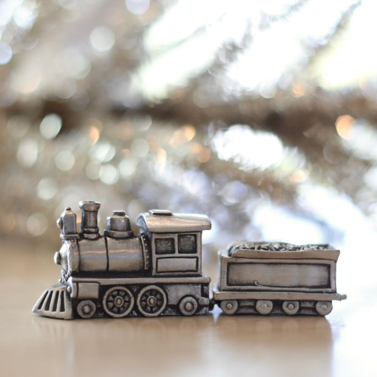 Winter Wonderland Express Train and Coal Car Set {Pewter}