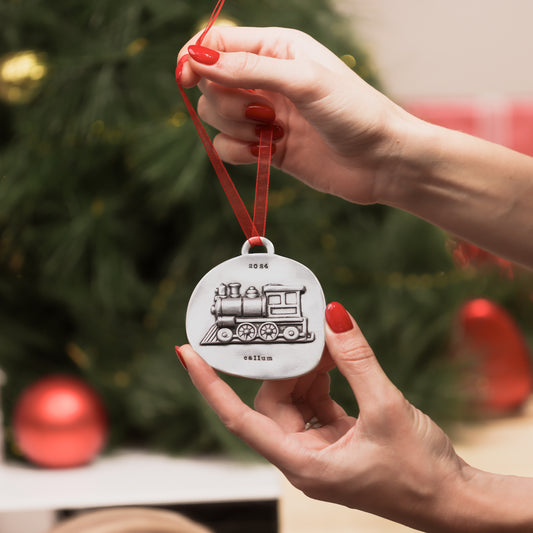 Express Train Ornament {Pewter}