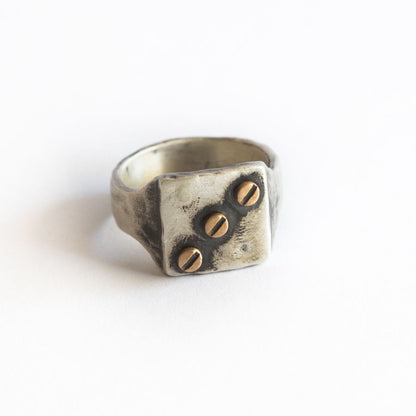 Bonded Rivet Ring [Sterling Silver]