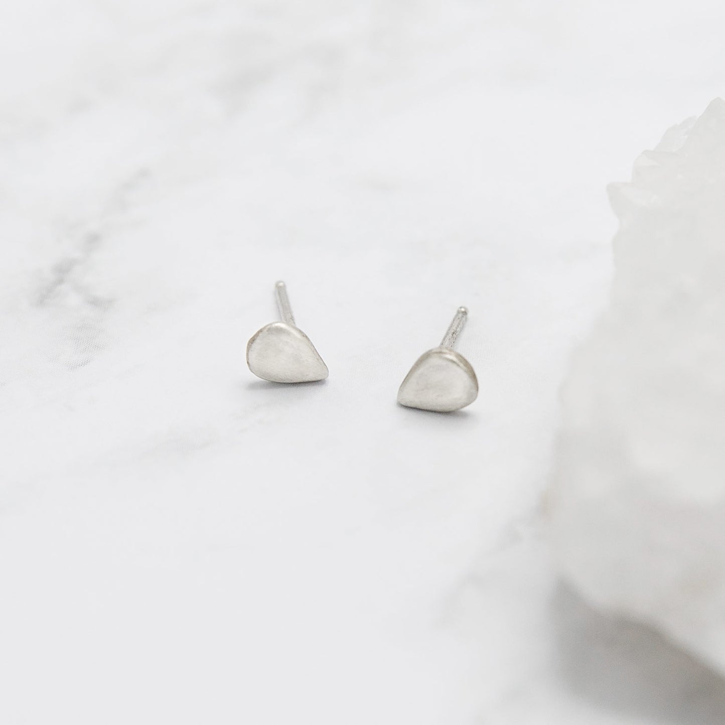 Raindrop Stud Earrings {Sterling Silver}