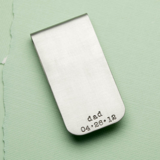 Dads Money Clip {Steel}