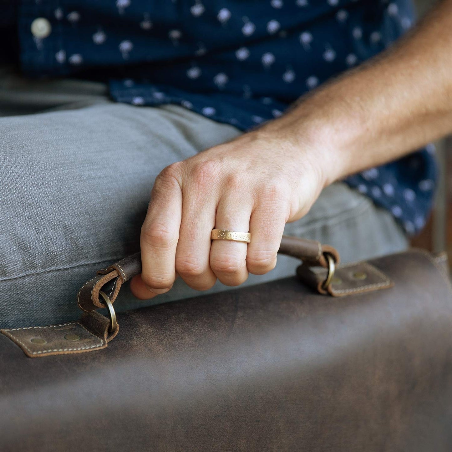 (14K GOLD) WITHSTAND STACKING RING