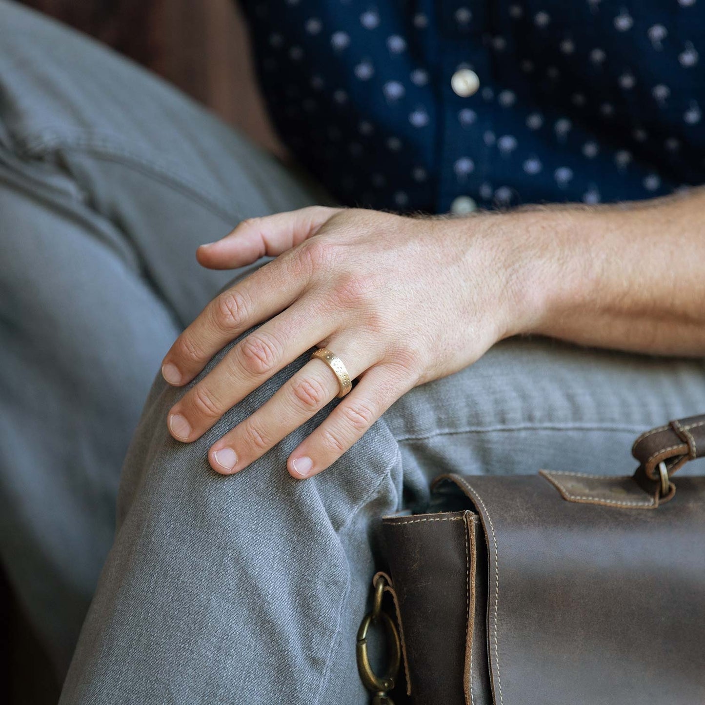 (14K GOLD) WITHSTAND STACKING RING