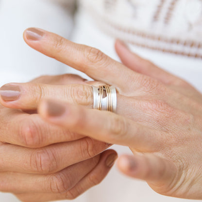 brave love® spinner ring {sterling silver}