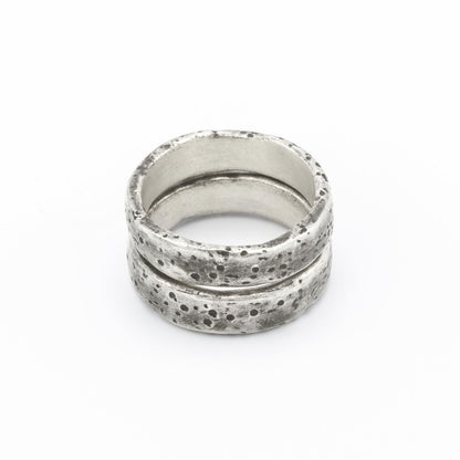 Withstand Stacking Ring [Antiqued Sterling Silver]