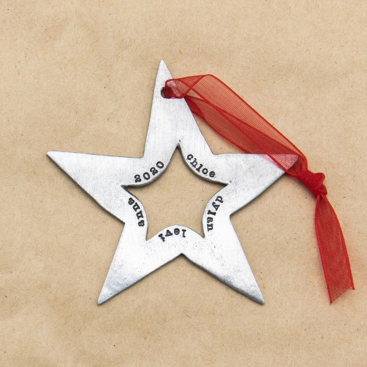 Molded Star Ornament {Pewter}