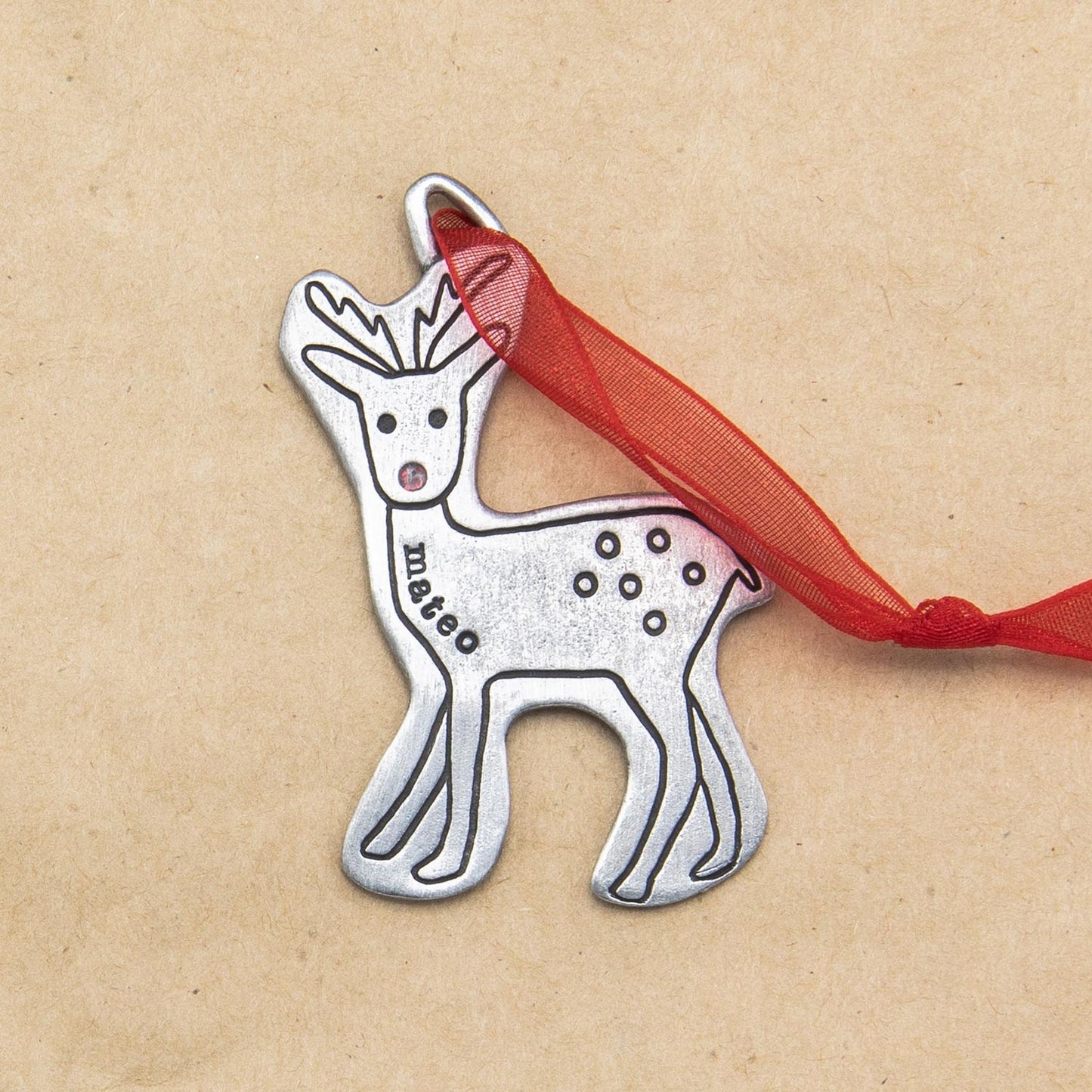 My Reindeer Ornament {Pewter}