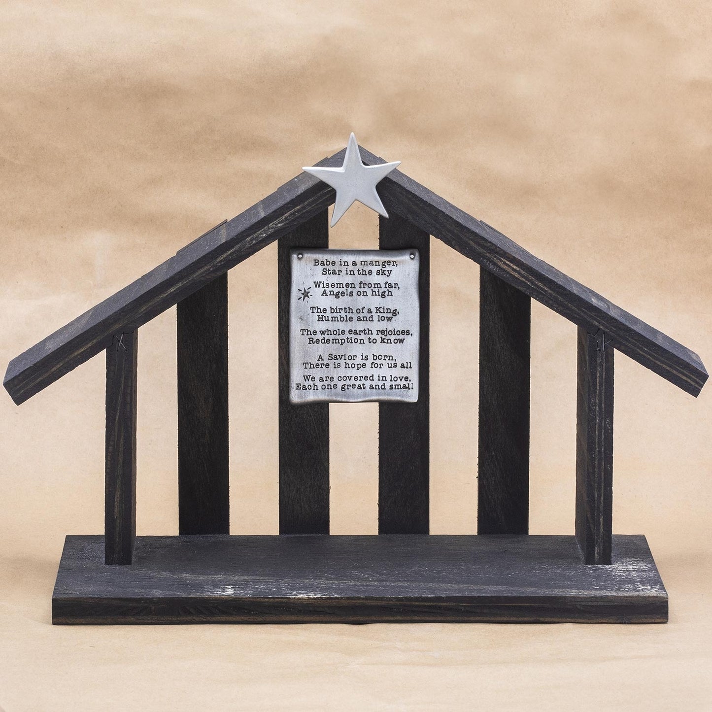 Nativity Wood Stable {Ebony}