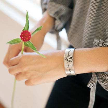 Let Love Grow Cuff {Pewter}