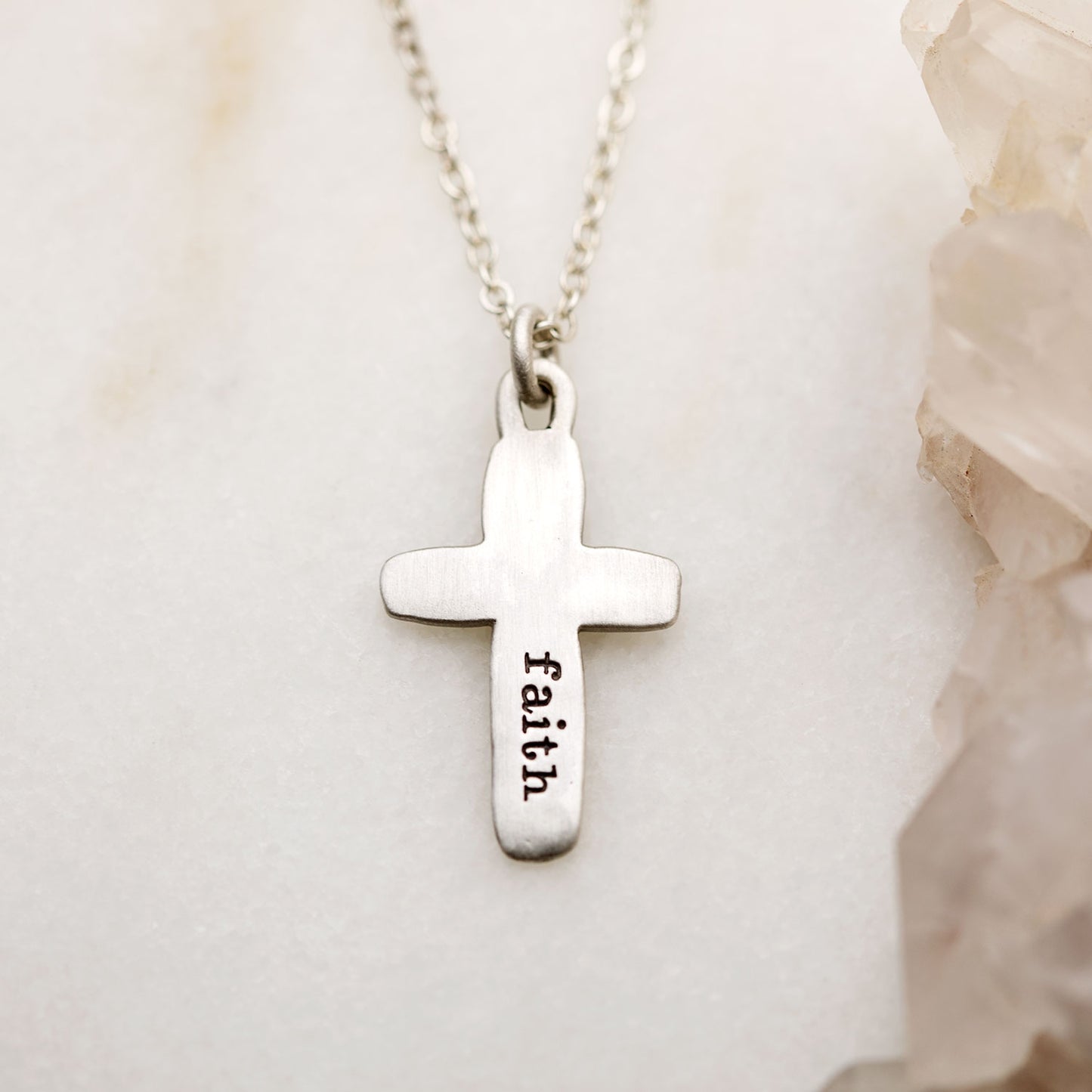 Cross Of Faith Necklace {Sterling Silver}