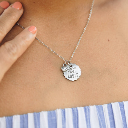 You Are Loved Necklace {Pewter}