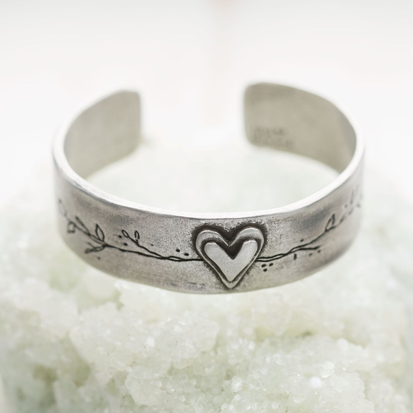 Let Love Grow Cuff {Pewter}