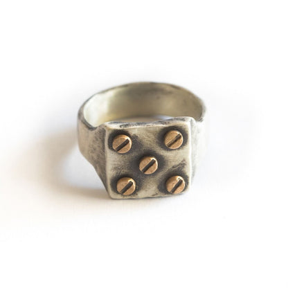 Bonded Rivet Ring [Sterling Silver]