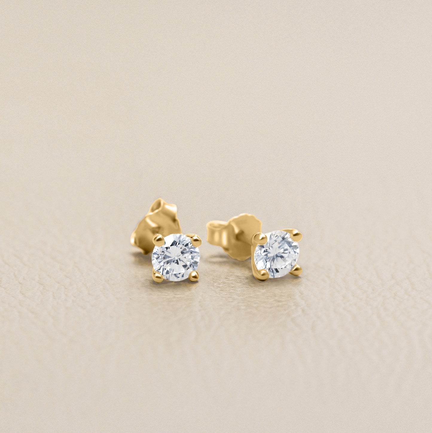 You are a Light Round Diamond Stud Earrings 1.0ct {14K Gold}