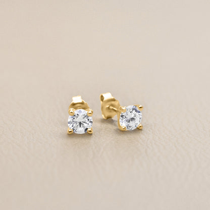 You are a Light Round Diamond Stud Earrings 1.5ct {14K Gold}