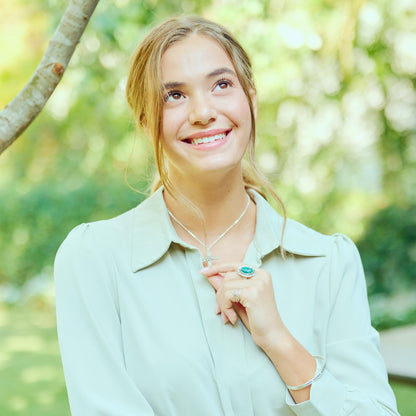 Love Surrounds me Turquoise Ring {Sterling Silver}