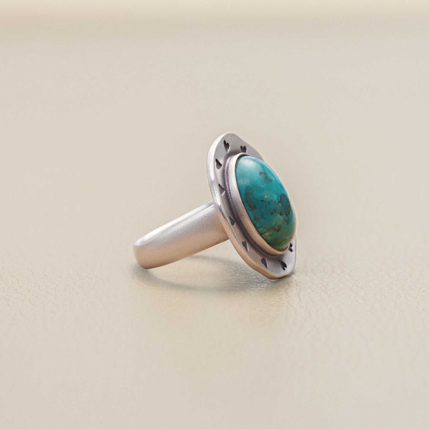 Love Surrounds me Turquoise Ring {Sterling Silver}