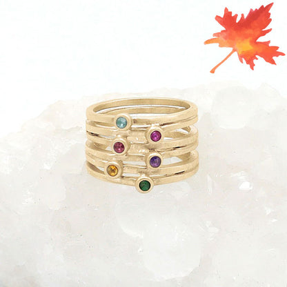 Always Together Birthstone Ring {10K Gold}