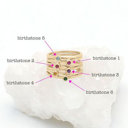 Always Together Birthstone Ring {10K Gold}