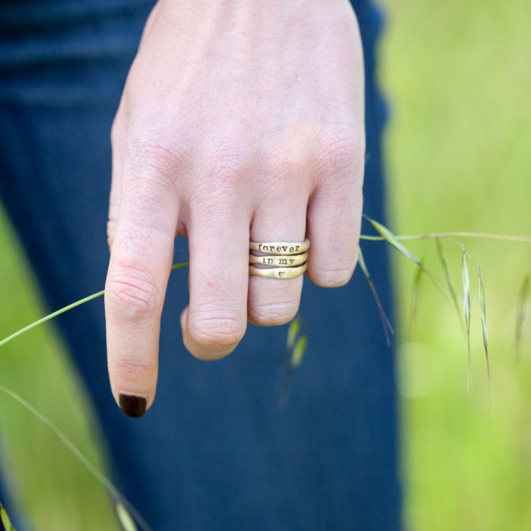 Gold Stacking Rings {Gold Plated}