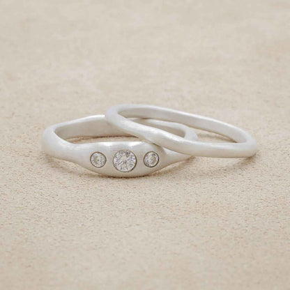 Be Mine Ring Pair {Sterling Silver}