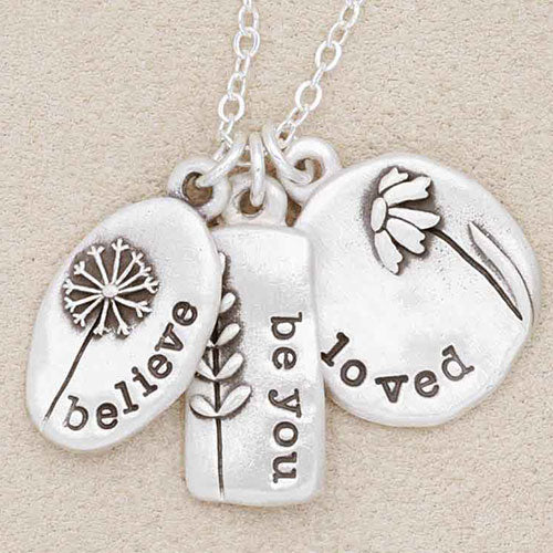 Be You Wildflowers Necklace {Sterling Silver}