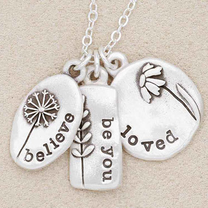 Be You Wildflowers Necklace {Sterling Silver}