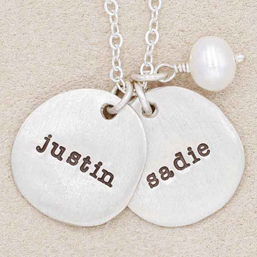 Beloved Name Disc Necklace {Sterling Silver}