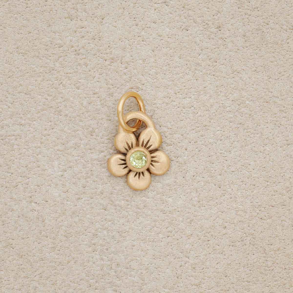 Birthstone Bloom Charm {10k Gold}