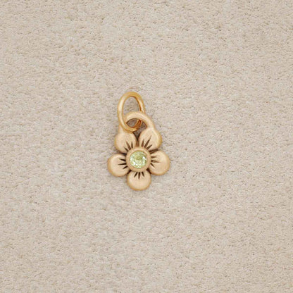 Birthstone Bloom Charm {10k Gold}