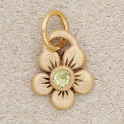 Birthstone Bloom Charm {10k Gold}