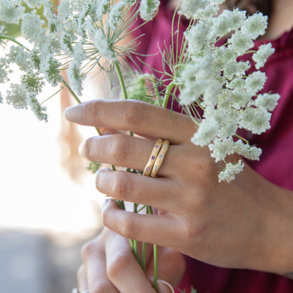 Birthstone Stacking Rings {14k Gold}