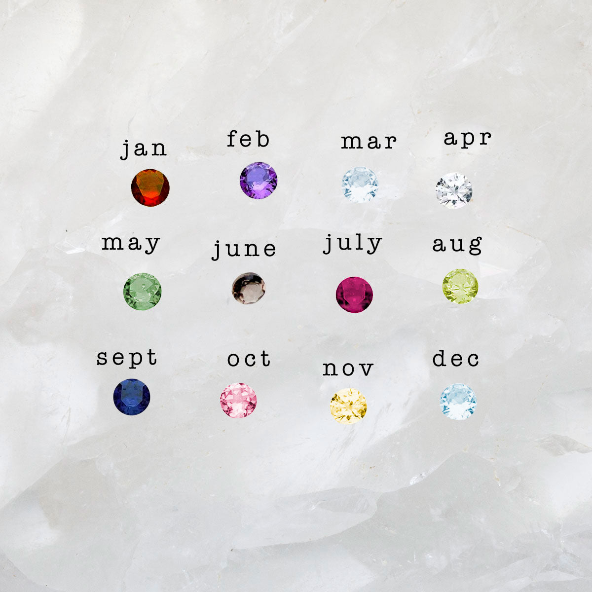 Birthstone Bloom Stud Earrings {10K Gold}