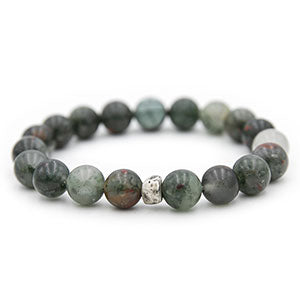 Blood Stone Beaded Bracelet