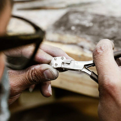 man wearing a Bonded Rivet Ring