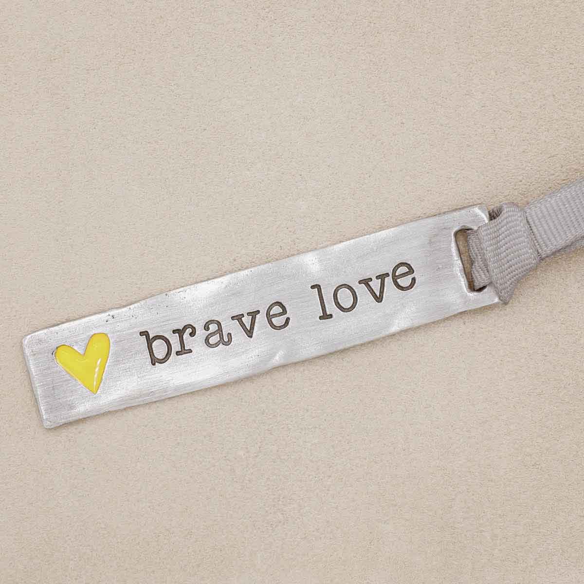 Brave Love® Bar Bookmark {Pewter}