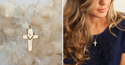 Cross Of Faith Necklace {10K Gold}