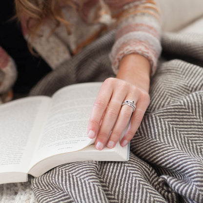 Bezel Birthstone Ring {Sterling Silver}