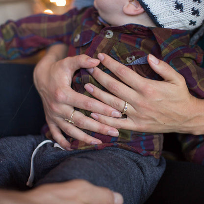 14K Gold Mother's Ring