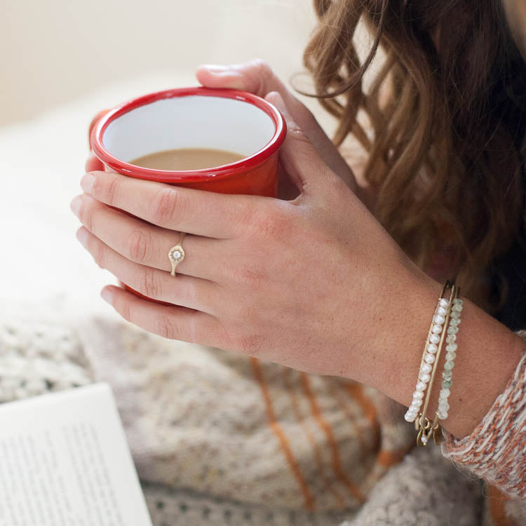 Sunburst Stacking Ring {14K Gold}