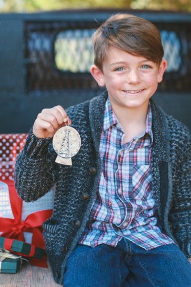 Personalized Snow Globe Ornament {Pewter}