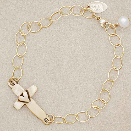 Cross of Faith Bracelet {14k Gold}