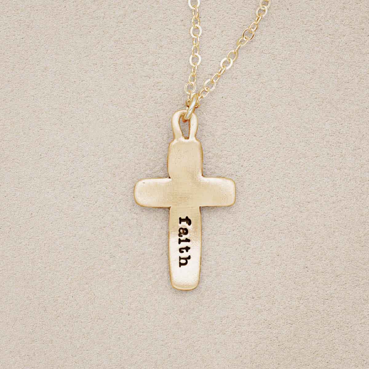 Cross Of Faith Necklace {14K Gold}