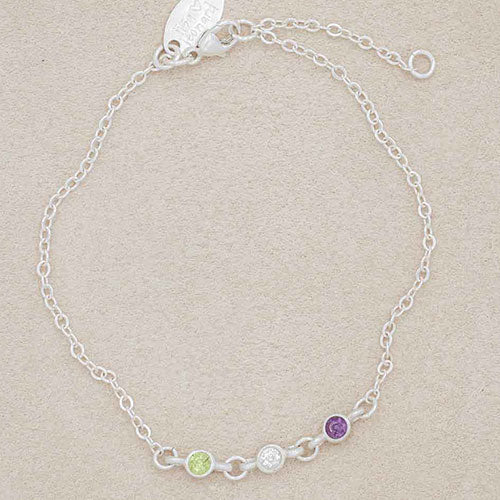  personalized with 3mm birthstones