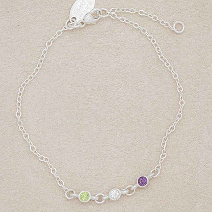  personalized with 3mm birthstones