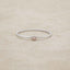 sterling silver Dainty finespun birthstone ring with a genuine birthstone or conflict free diamond