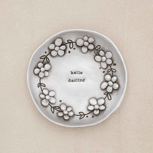 Daisy Chain Keepsake Dish {Pewter}